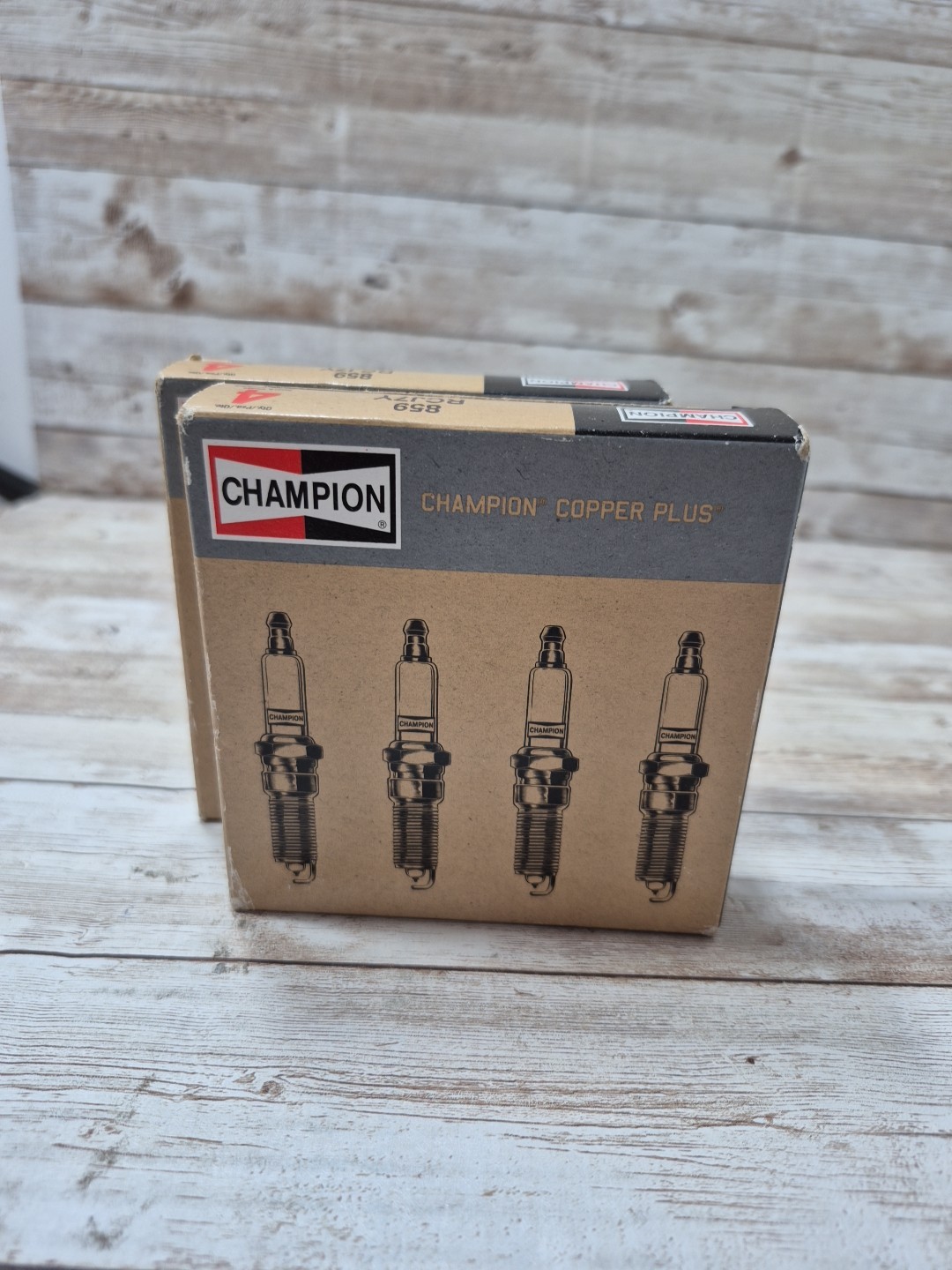 Lot Of 10 Champion Copper Plus 859 RCJ7Y Spark Plug 4-Pack Brand New