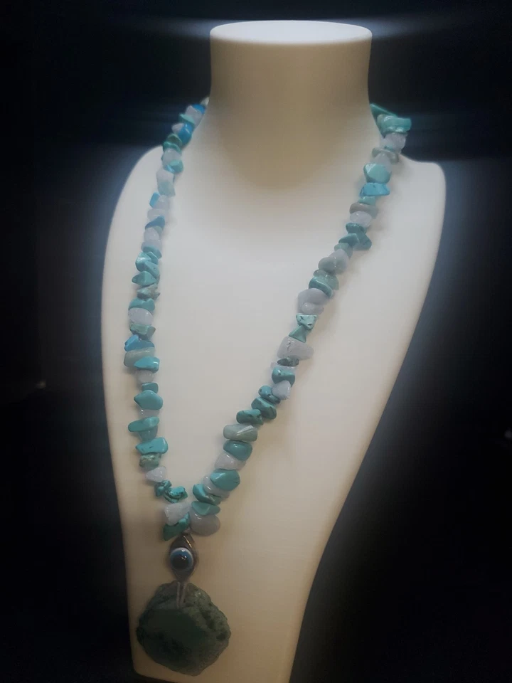 Collar cristal ágata teñido  Foto 2 de 4