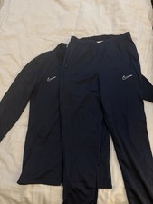Nike Men’s Navy Blue 2-Piece Tracksuit Set Full Zip Track Jacket & Pants SlimFit