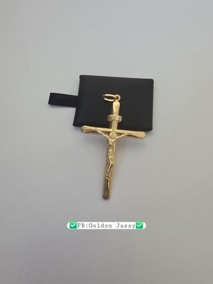 18K Real Gold PreLoved Cross Pendant