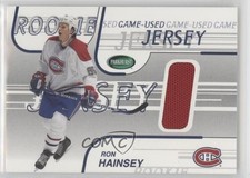 2002-03 ITG Parkhurst Game-Used Jerseys /90 Ron Hainsey #GJ-54 0v1