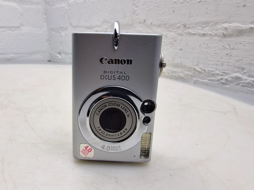 Canon DIGITAL IXUS 400 Digitalkamera 4.0MP 3x Zoom Silber Made in Japan - Bild 4 von 4