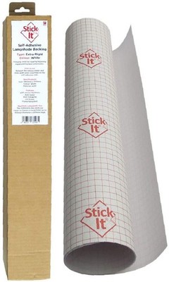 Stick It Self Adhesive Vinyl Lampshade Backing - White and Clear Variations