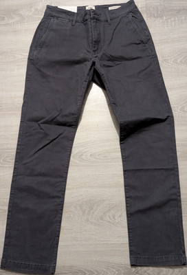 Huckberry Flint and Tinder Herren Chino Straight Fit dunkelgrau 28/30 Baumwolle