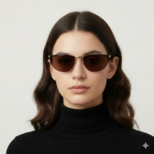 Occhiali da sole vintage anni '90 – Giorgio Armani – Shield dorato