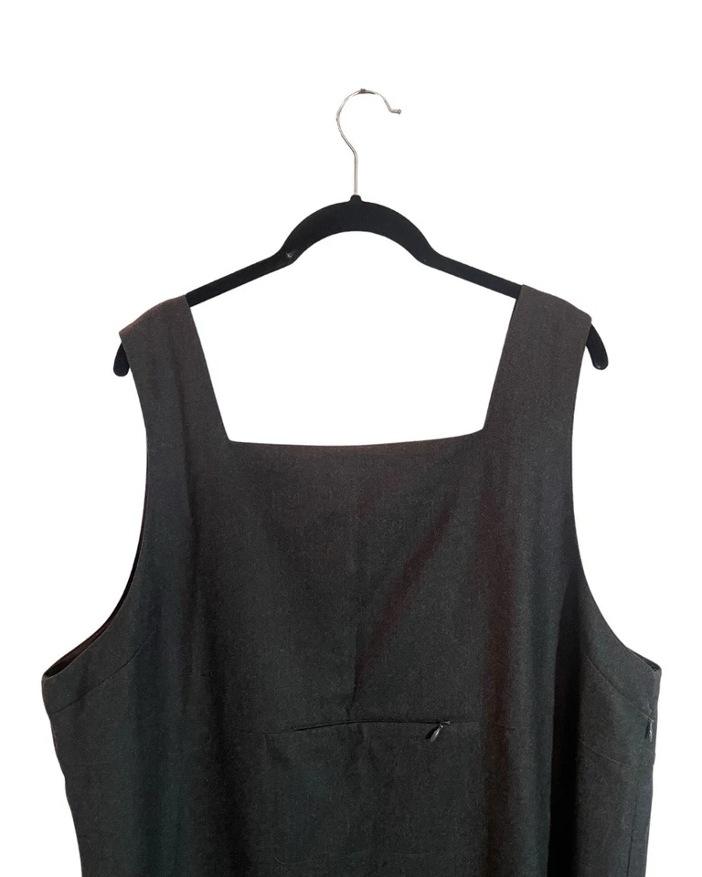 Maxi Vestido Gris Mezcla Lana Garnet Hill Para Mujer Talla 18  Foto 3 de 4