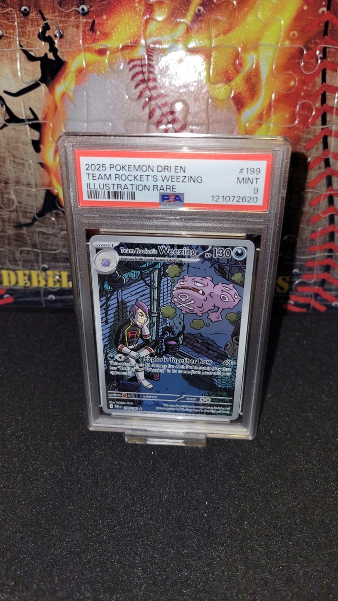 Team Rocket's Weezing 199/182 Sv10: Destined Rivals Holo PSA 9 | eBay