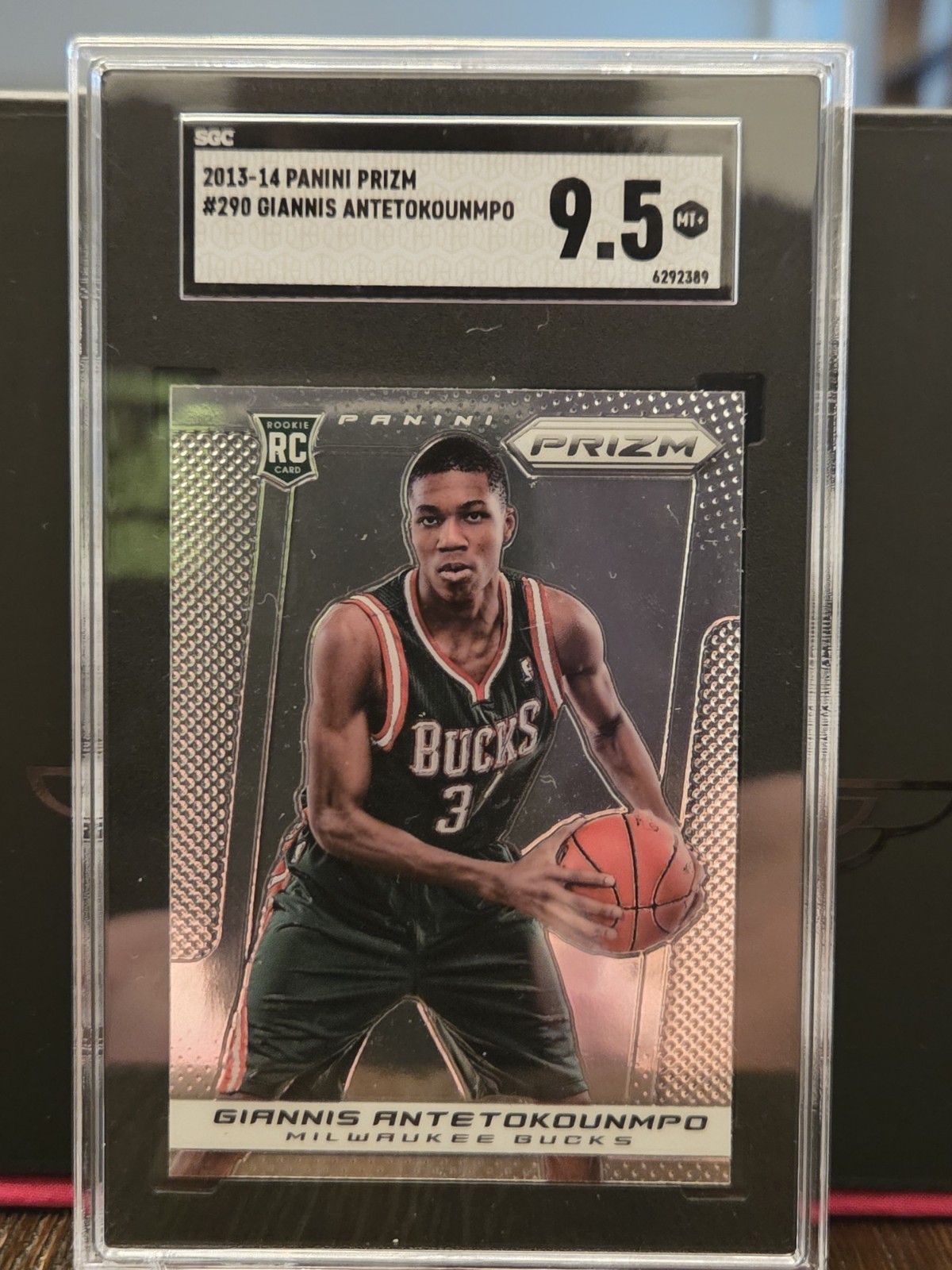 2013-14 Panini Prizm Giannis Antetokounmpo #290 (RC) Graded SGC 9.5