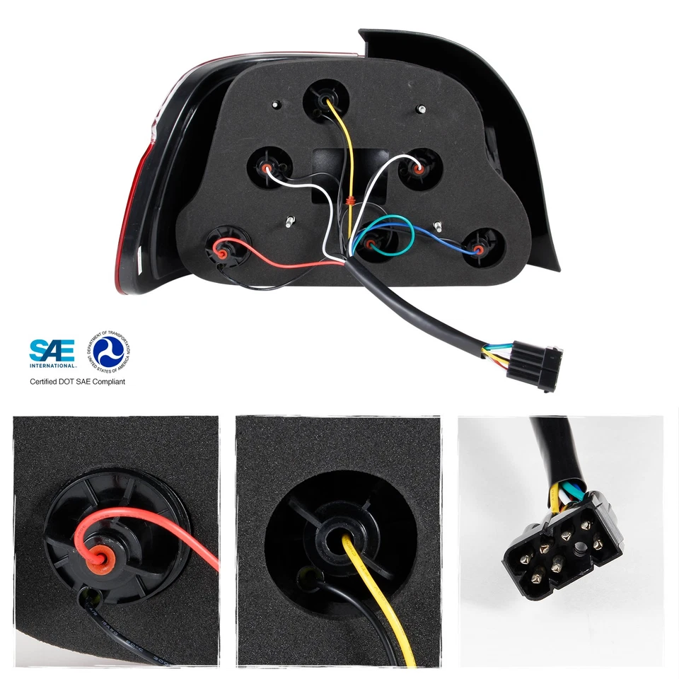 Luces traseras rojas ahumadas para BMW E39 97-00 serie 5 525 528i 530 540i M5 Foto 3 de 4