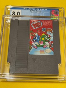 Bubble Bobble Taito (CGC 8.0, Rare, 1989) Nintendo NES not WATA PSA VGA 😊