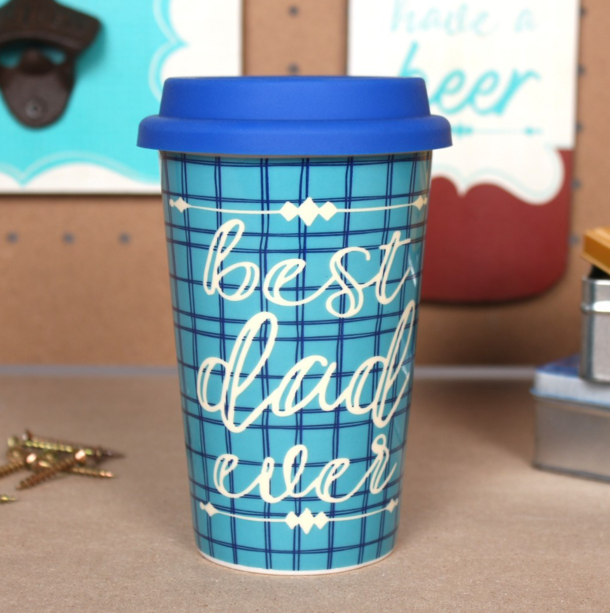 Best Dad Ever Thermal Ceramic Travel Mug ideal Fathers Day