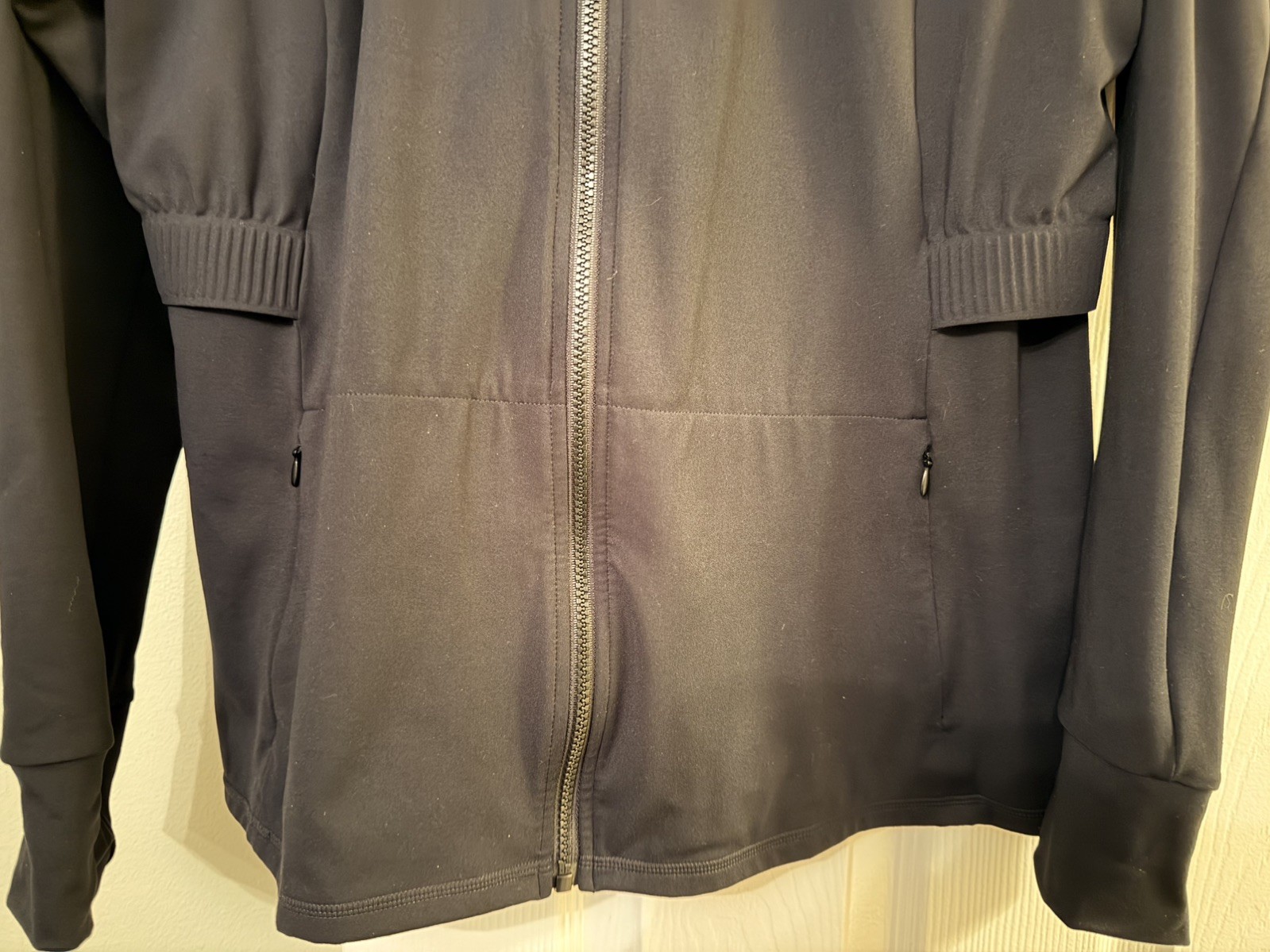 Fabletics Running Jacket Black Zip Up Women's XXL… - image 3