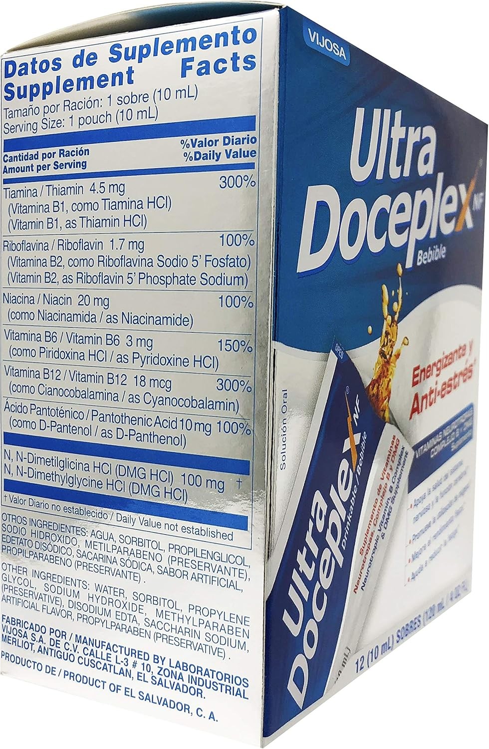 Ultra Doceplex Energy Pouches - Powerful B Complex in a Pouch -liquid, 12... 