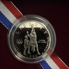 1995-S Proof Atlanta Olympic Commemorative Basketball 50C Clad Half w/ Box COA — photo 3