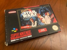 Super Nintendo SNES Super Star Wars Game Tested & Working PAL Boxed Manual