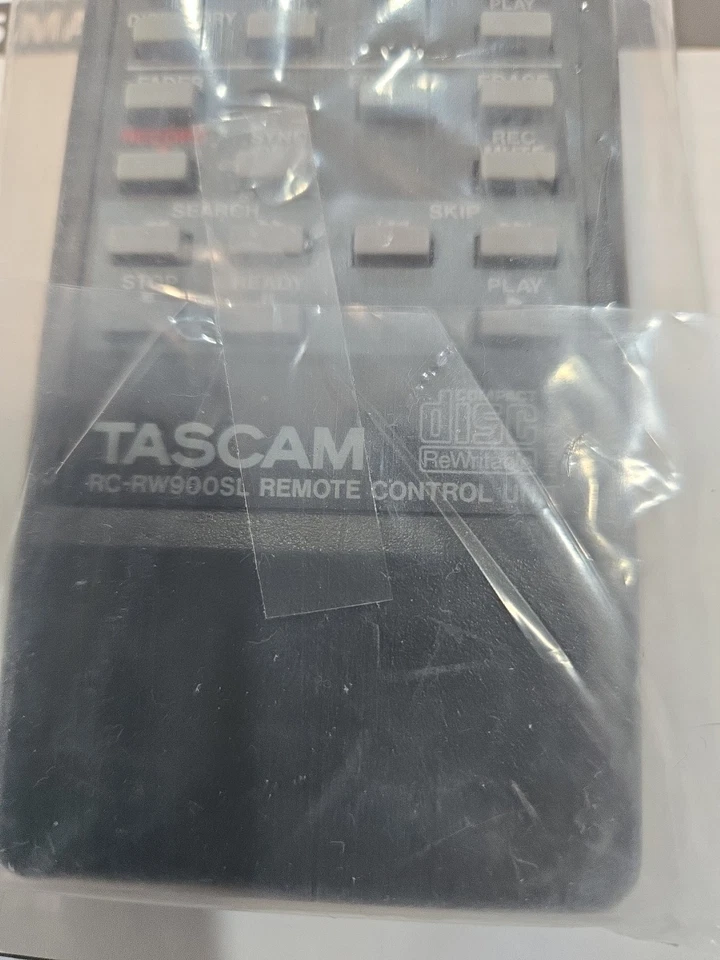 Tascam Teac CD-RW900SL Remote Control And Manual. - Image 2 of 4