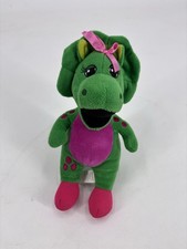 Baby Bop Plush Dinosaur Green 8" Stuffed Animal Barney 2017 Fisher Price Mattel