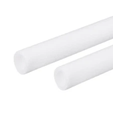 2pcs Foam Tube Sponge Protective Sleeve Heat Preservation 1" ID 1.45" OD White