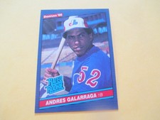 Andres Galarraga Rookie Card 1986 Donruss #33. rookie card picture