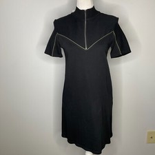 Zara Womens Dress Black Size Small Short Sleeve Stretch