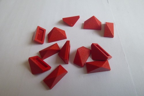 Lego Slope 2 x 1 Triple Ref 3048a in Red x 12pcs