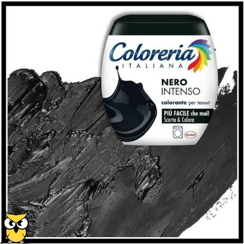 COLORERIA ITALIANA NERO INTENSO COLORANTE TESSUTI VESTITI IN LAVATRICE 350GR X3 - Foto 2 di 5