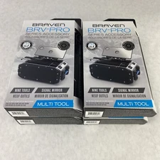 Lot of 4 Braven BRV-PRO Series Accessory Nine Tool Signal Mirror Multi Tool