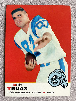1969 Topps Billy Truax Rookie Card #103 Los Angeles Rams | eBay