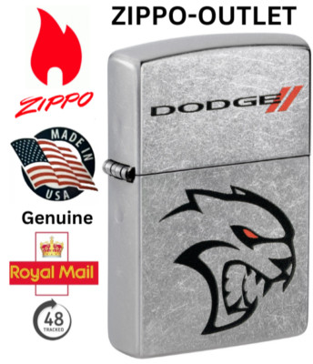 Original Brandneu 2023 Zippo Feuerzeug Amazingly Awesome DODGE HELLCAT COUGAR Logo