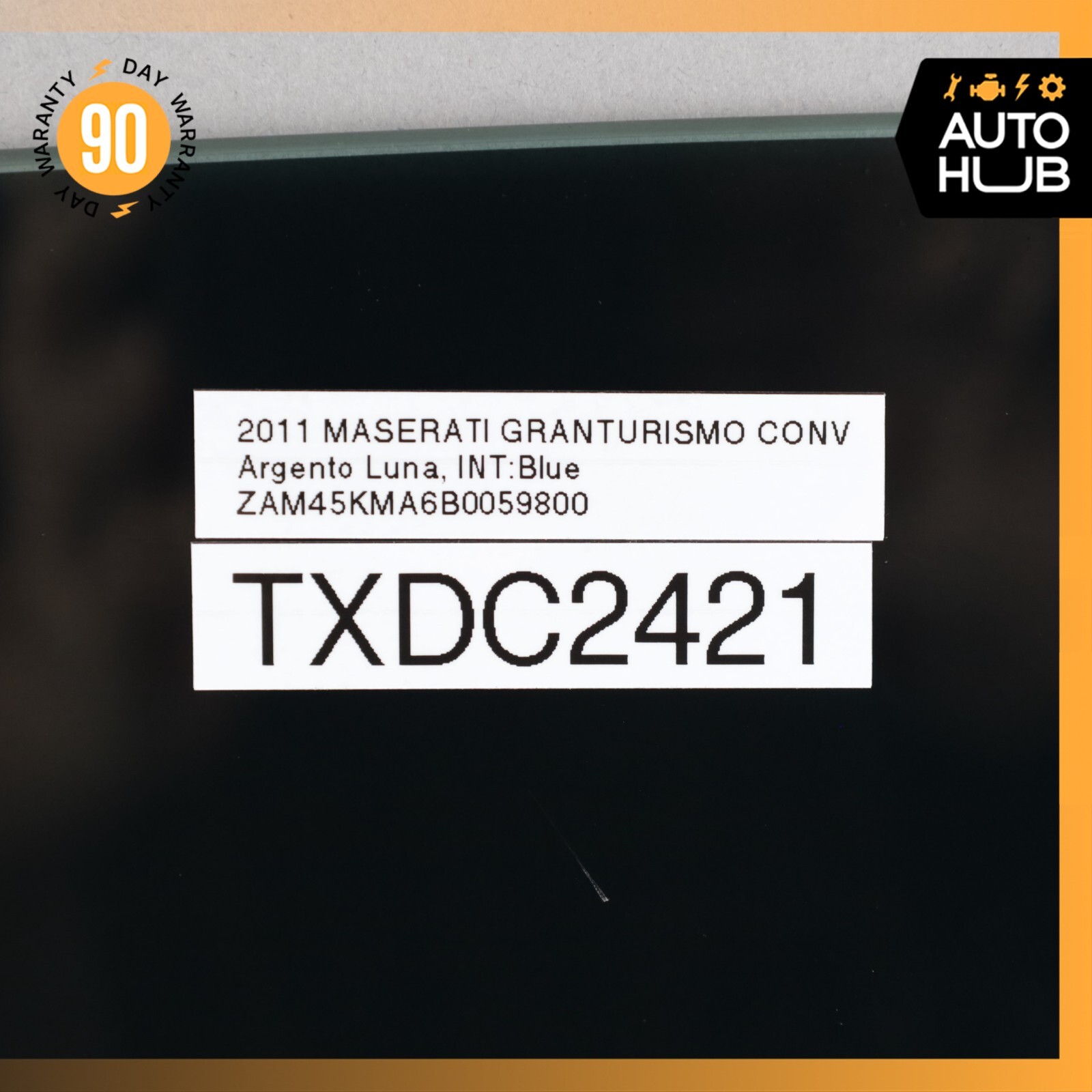 08-19 Maserati GranTurismo M145 Door Window Glass Front Right Side OEM