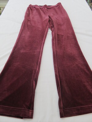 MARLA WYNNE LAGENLOOK TOLLE DUNKELROSA SCHÖNE STRETCH SAMT HOSE PANTS UK 10 L