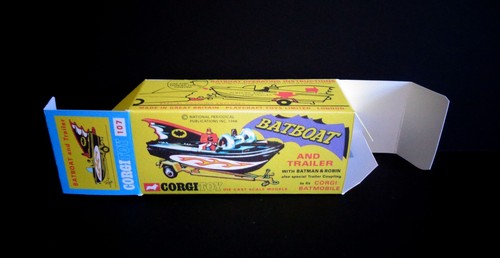 Corgi 107 Batboat / Batman Reproduction Box - Picture 4 of 4