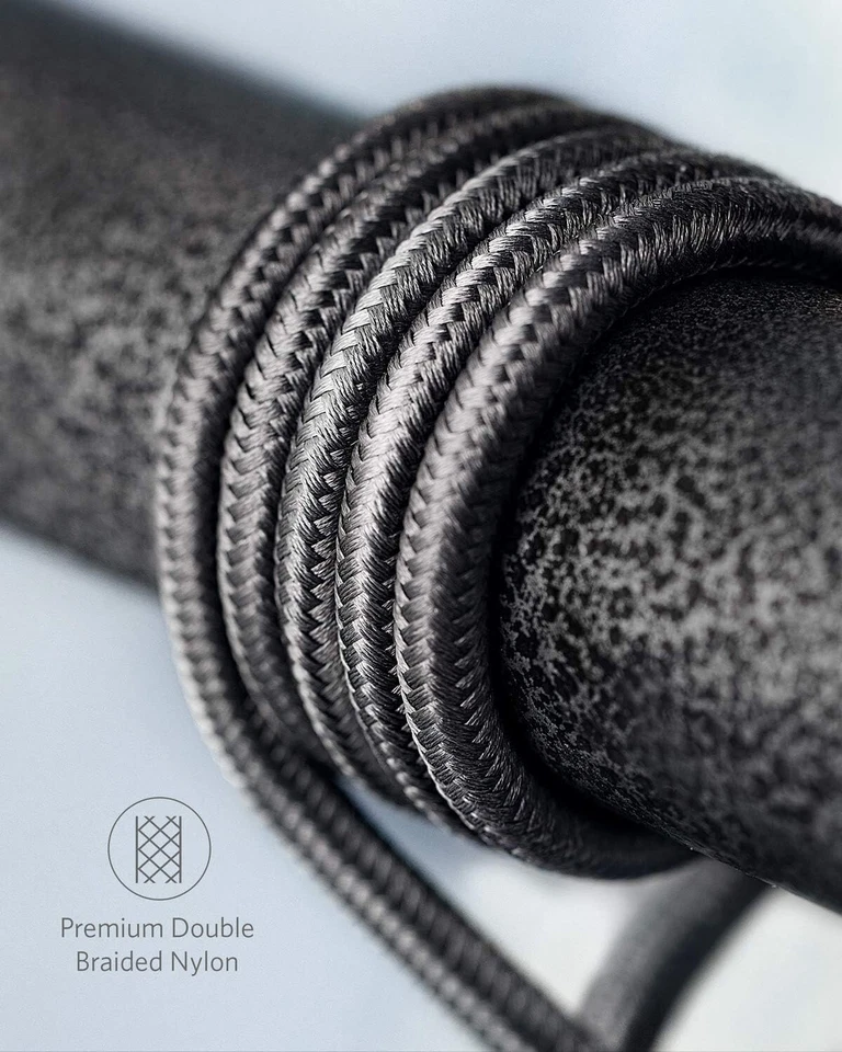 Anker USB-C 转 USB-C 电缆 60W 快速充电编织 6 英尺 5 包 USB 2.0 C 型 — 第 2/4 张图片