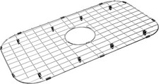 Serene Valley Sink Protector Grid 26-1/16" x 14-1/16", Centered Drain with Corne