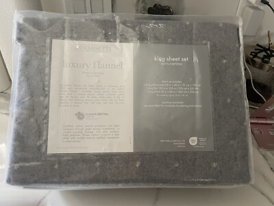 Dormisette Luxury Soft Flannel  Jacq. Heather Dots Sheet Set. Made in Germany.