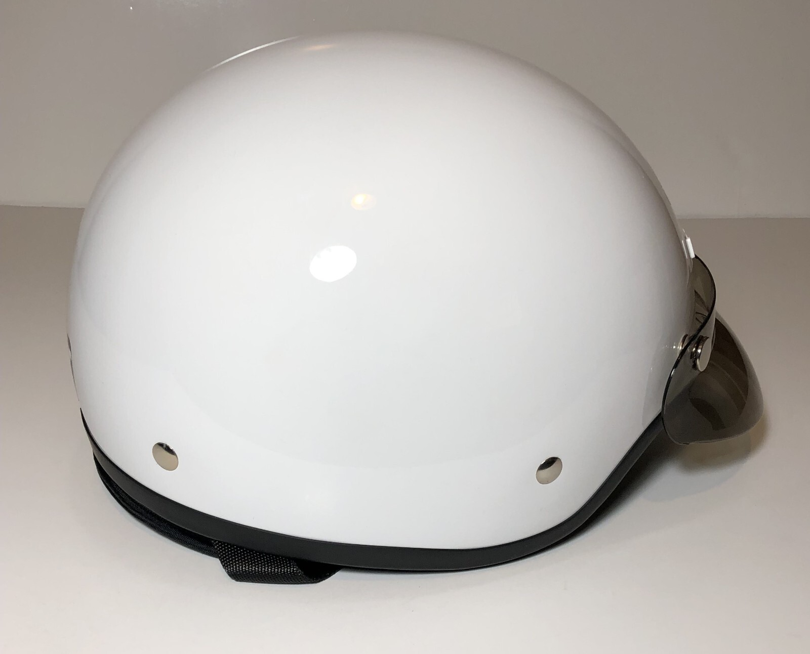 Z1R Drifter DOT Motorcycle Helmet Model ZRP2M White w/ Half Visor Size