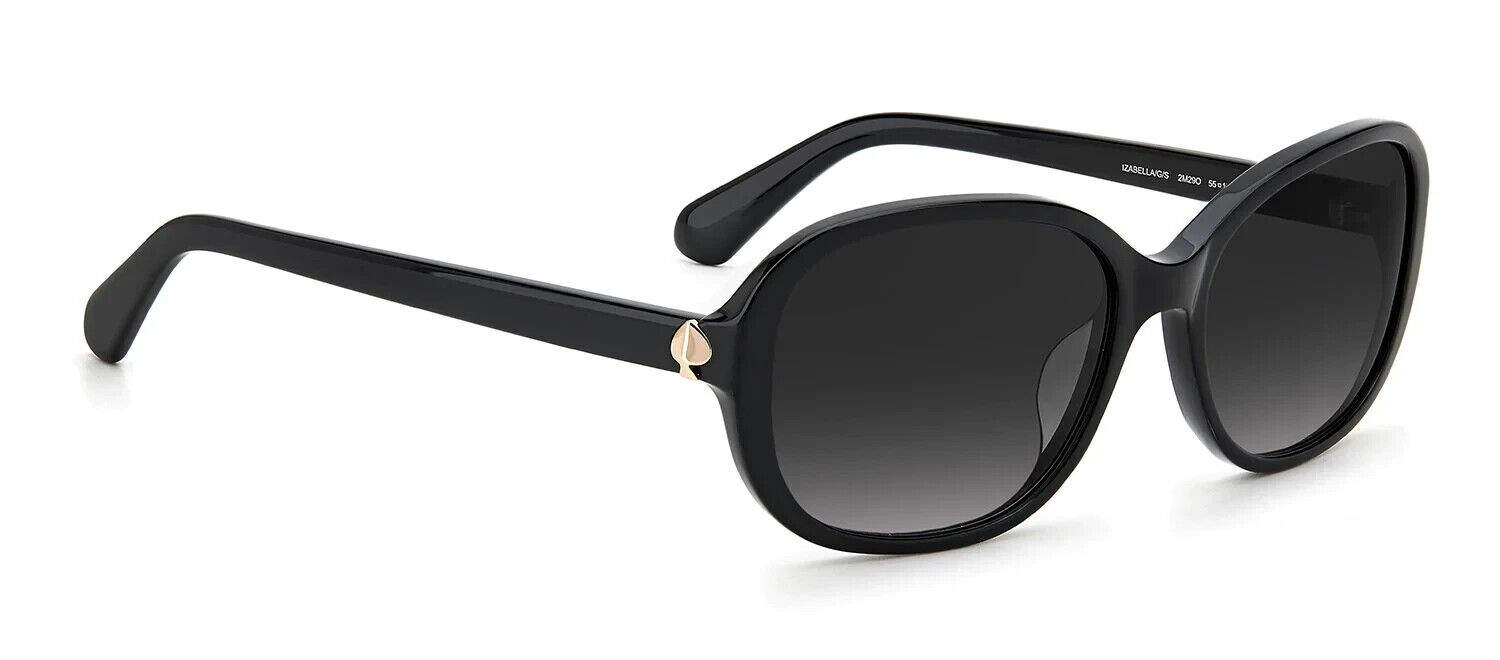 Kate Spade Izabella/G/S 02M2 9O Sunglasses Women's Black/Grey Gradient