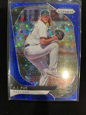 2020 Prizm Baseball AJ Puk Rookie Blue Disco Donut Circles /199 Marlins #194 🔥