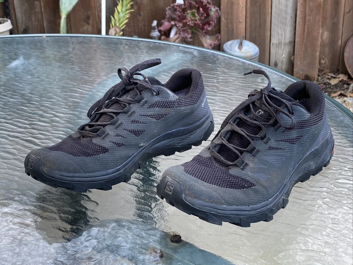 Aubergine abort Blive opmærksom Salomon Womens Outline GTX 404852 Black Running Shoes Sneakers Size 8.5 |  eBay