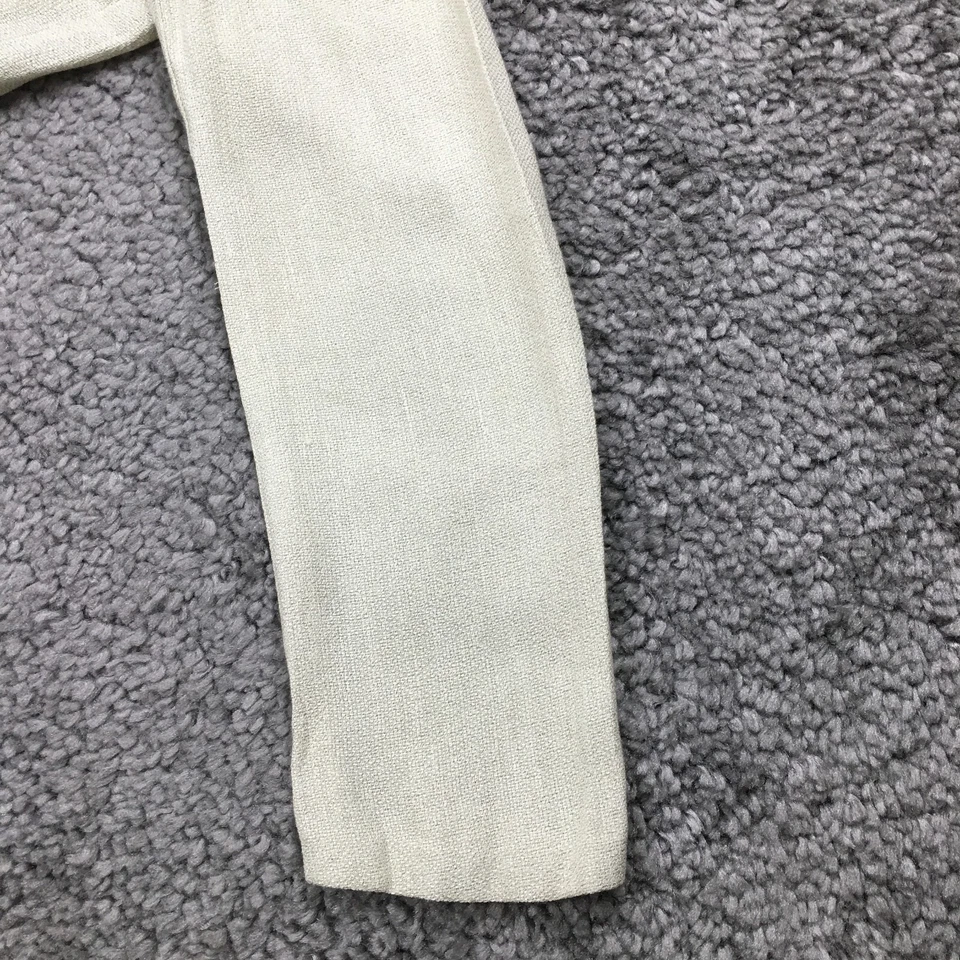 Blazer de mujer Giorgio Armani de lino cuello mandarín talla 6 crema 5 botones Foto 3 de 4