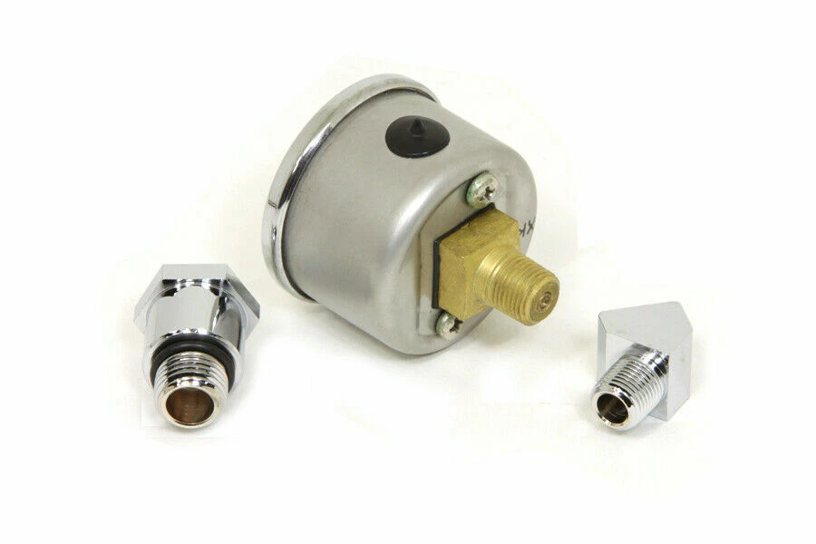 Manómetro de presión de aceite para Harley Davidson por V-Twin 1970-1984 FX FL Foto 2 de 4