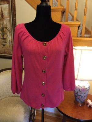 hot pink cardigan sweater