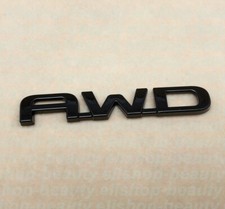 Gloss Black Awd Letter Emblem Badge Fit 2020-23 Toyota Highlander Limited Xle Le