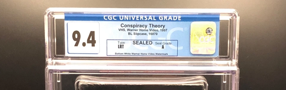Conspiracy Theory (1997) - 1997 VHS - CGC 9.4 - SEALED Grade A Watermarked - Image 3 of 4