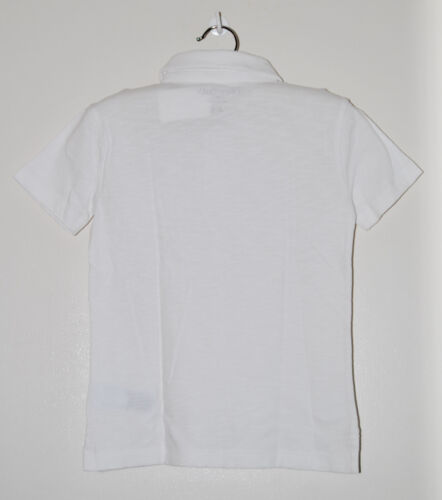 NWT Crewcuts Little Boys Solid White SS Pocket Slub Polo Shirt sz 4-5 - Picture 9 of 11