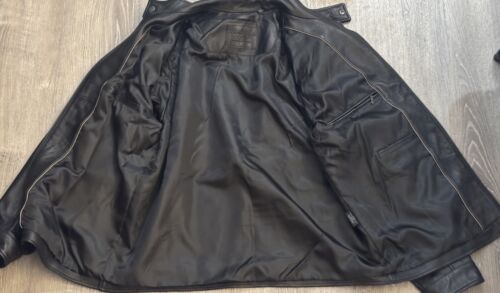 RoundTree & Yorke Genuine Lambskin Full Zip Jacket Coat Men’s XL Tall Lined - Picture 2 of 8
