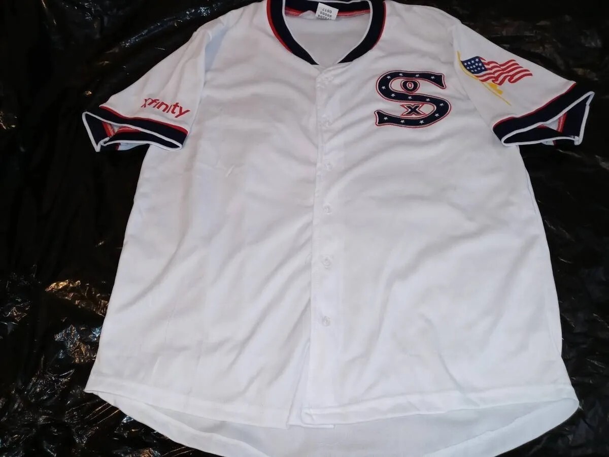 Chicago White Sox Sga Throwback 2016 Medium M Baseball Jersey Shirt