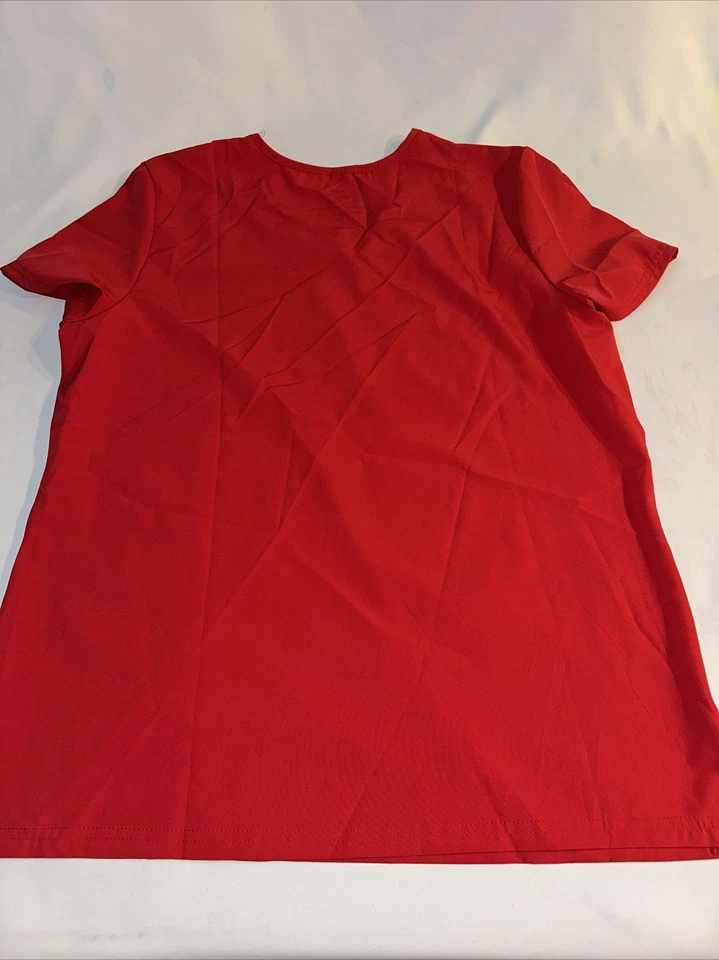 Red Natural Uniform scrub Size Medium BNWT - Image 4 of 4