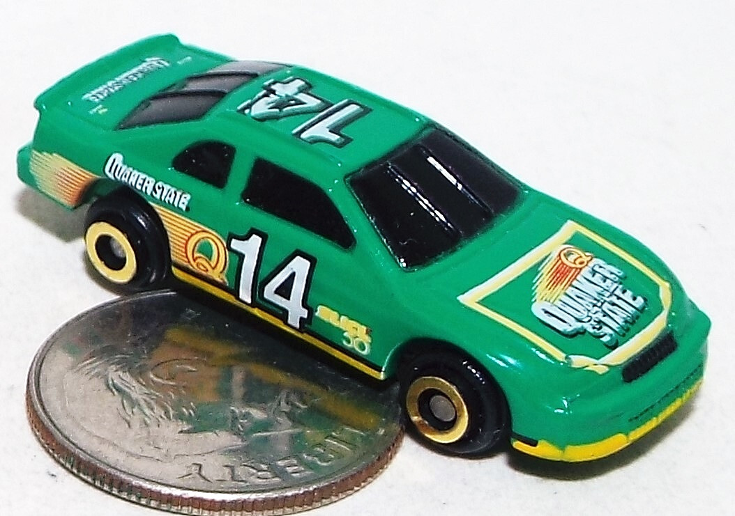 Very Small Imperial NASCAR Race Car in Green number 14 / Quaker