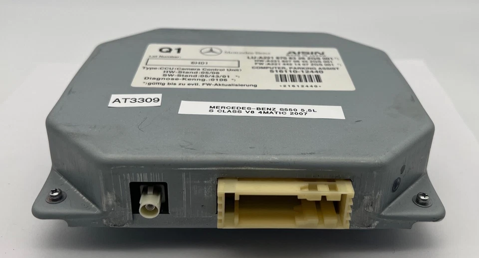 Módulo de control de cámara de reversa de visión trasera OEM 07-14 Mercedes-Benz W221 S550 CL550 Foto 4 de 4